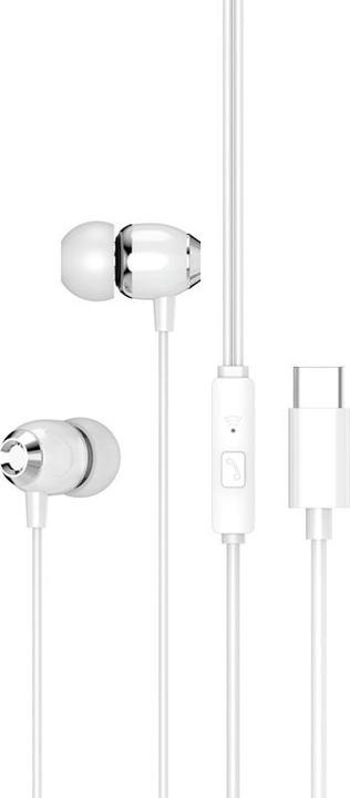 Actual product image xO wired earphones EP25 USB-C white (Cable)
