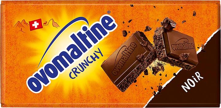 Image du produit Ovomaltine Tablette de chocolat Crunchy Noir 100 g (160 g)