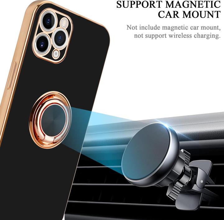 Immagine prodotto Cadorabo Custodia per Apple iPhone 11 PRO MAX in TPU con protezione della fotocamera e anello Stile LM089 (Apple iPhone 11 Pro Max)