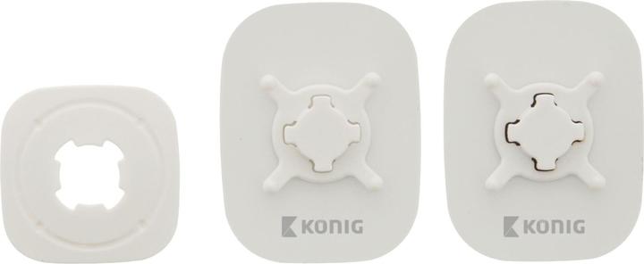 Image du produit König Support voiture Konig pour smartphone, pivotant à 360 degrés, blanc