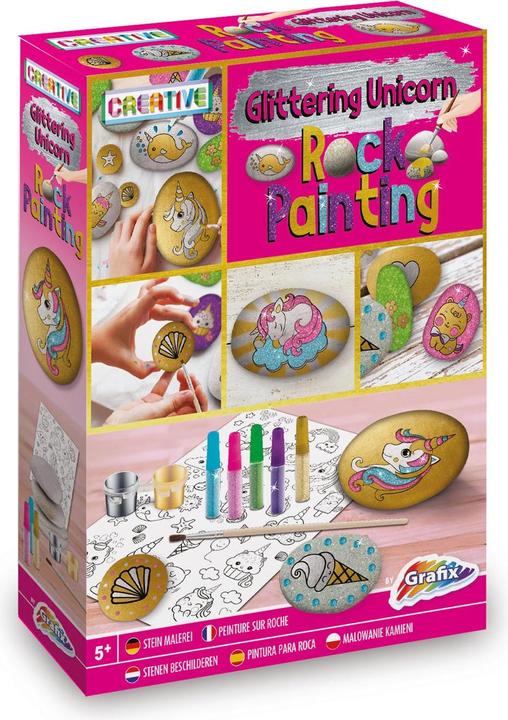 Actual product image Grafix Stenen Schilderen Glitter Eenhoorn