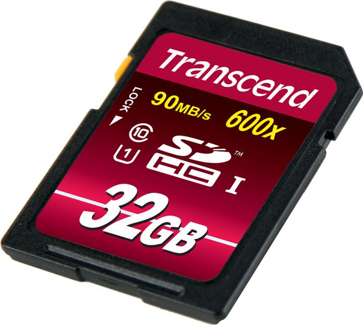 Image du produit Transcend SDHC Ultimate 600x (32 Go, SDHC, U1, UHS-I)