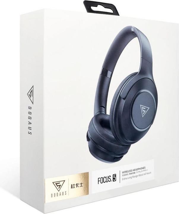 Actual product image Doqaus Wired headphones wireless headphones bluetooth FOCUS 5 black (70 h, Wireless)