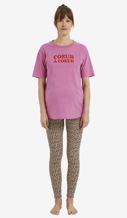 Actual product image Vertbaudet Bio-Kollektion: T-Shirt für Schwangerschaft und Stillzeit mit Message-Print