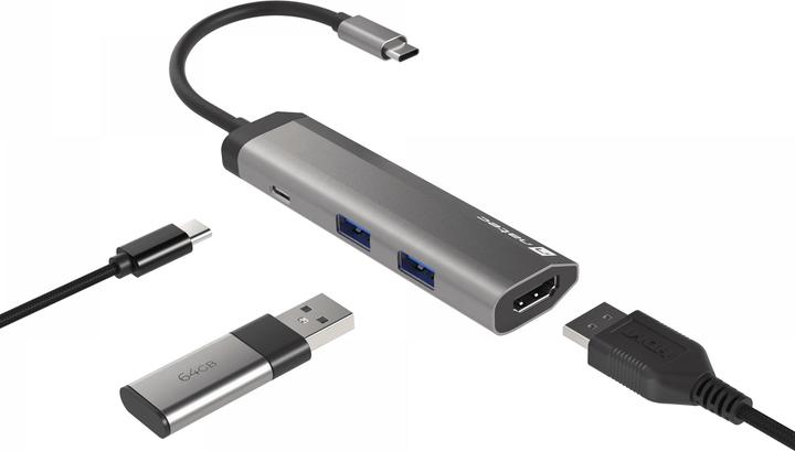 Produktbild Genesis NATEC Multiport Fowler Slim USB-C (USB-C, 2 Ports)