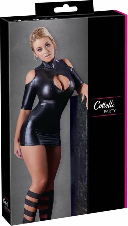 Produktbild Cottelli Collection Wetlook-Minikleid Schulterfrei (S)