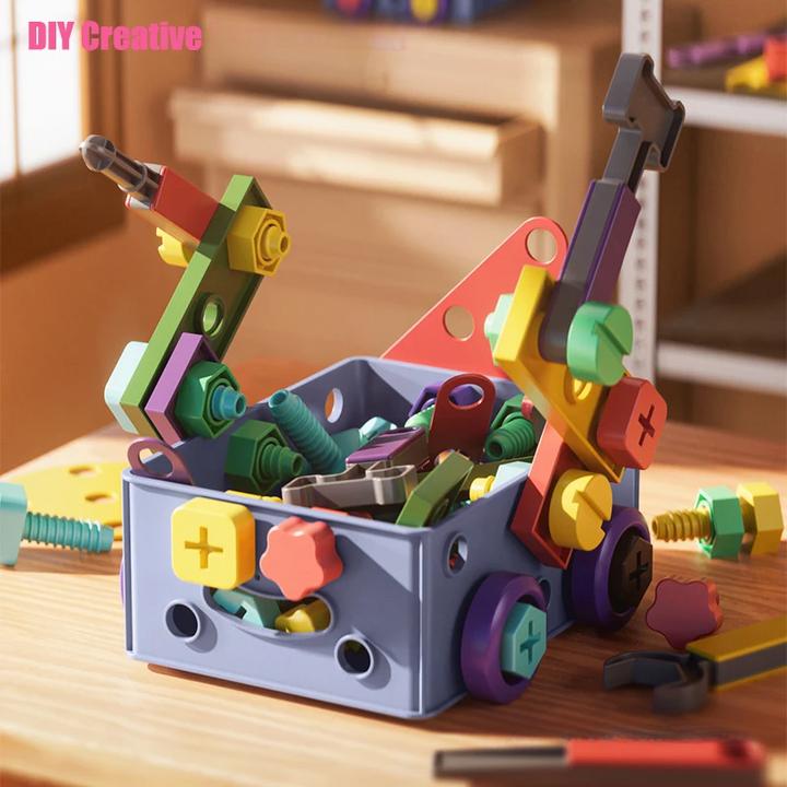 Produktbild Activity Board DIY Schraube Reparatur Kit Spielzeug für Kinder Mutter Demontage Montage Werkzeug Set Kreative 3D