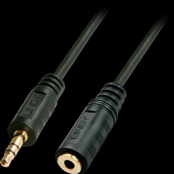 Immagine prodotto Lindy Verlaeng audio. Jack stereo 3,5mm/5m 3,5mm m/f placcato oro (5 m, Connettore da 3,5 mm (AUX))