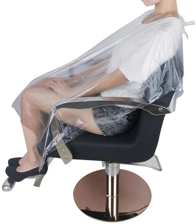 Immagine prodotto Hermex Grembiule di plastica monouso 50 pezzi. Coiffeur per parrucchieri