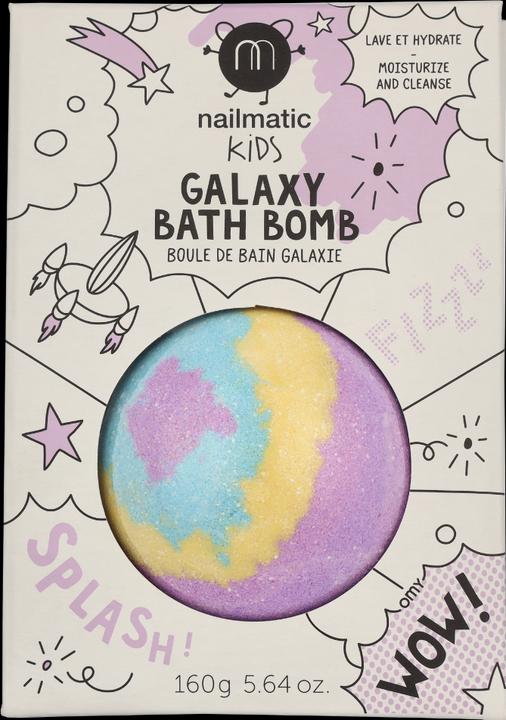 Nailmatic Kids Bath Bomb kula do kąpieli dla dzieci Pulsar 160g (Violet)