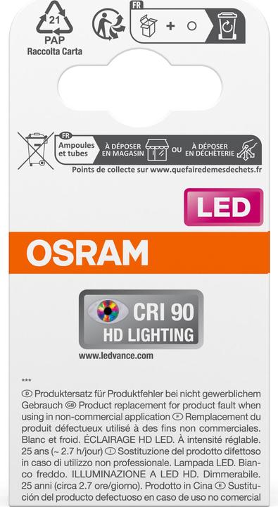Energy Label Osram Superstar Par 16 (GU10, 7.90 W, 650 lm, 1 x, G)