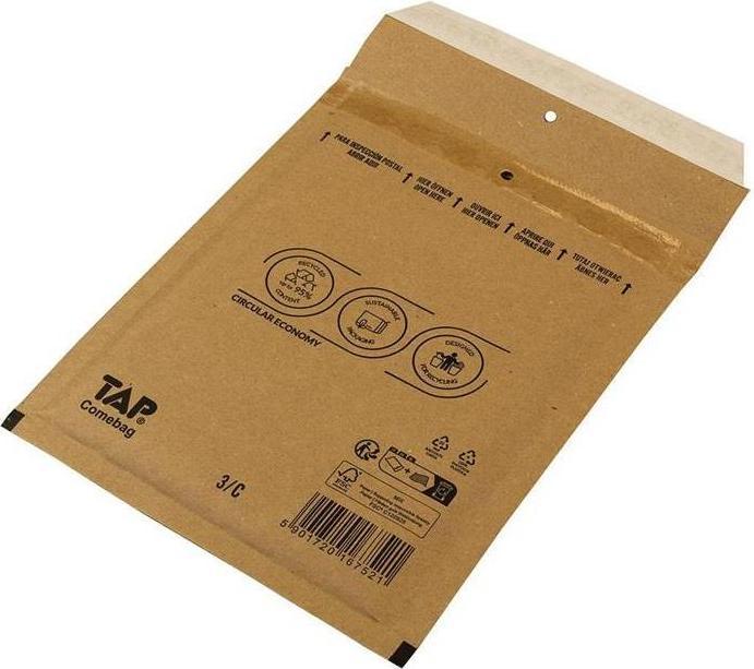 Actual product image Transpak Air bubble envelope Inner dimensions 140x215mm Outer dimensions 170x225mm B6 paper/plastic LxWmm (100 x)