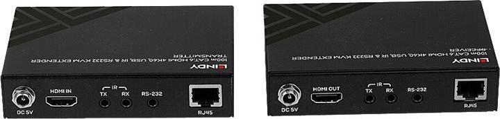 Actual product image Lindy HDMI, USB & RS232 KVM Extender