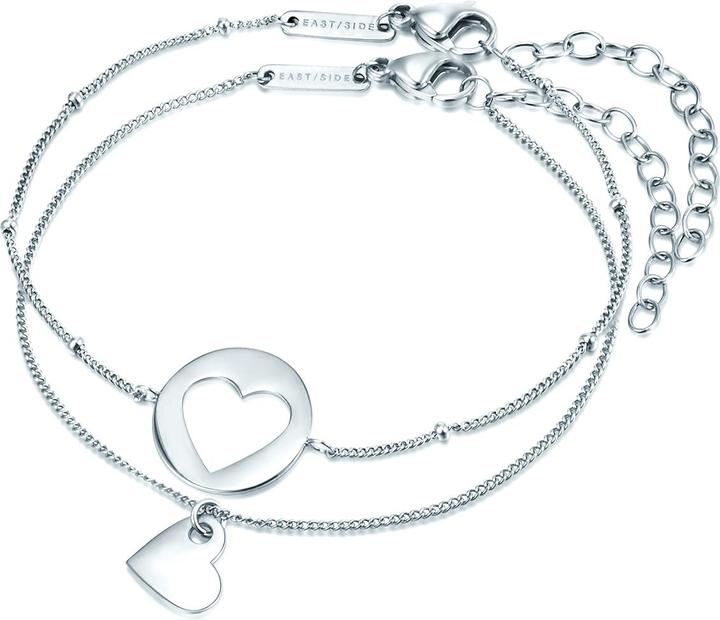 Eastside Damen Herz Edelstahl silber - 29770 (17 cm, Edelstahl)