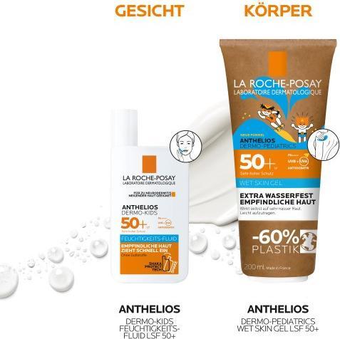 Image du produit La Roche Posay Dermo Wet Skin (Lotion solaire, SPF 50+, 200 ml, 217 g)