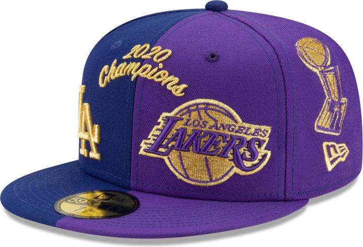 Immagine prodotto New Era Cappellino 59Fifty Fitted - CHAMPS 2020 LA Lakers & Dodgers (7 1/4)