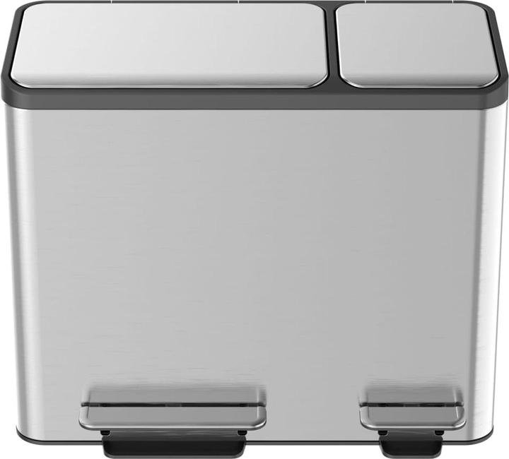 Produktbild EKO Treteimer EcoCasa 15+15+15 Liter edelstahl (45 l)