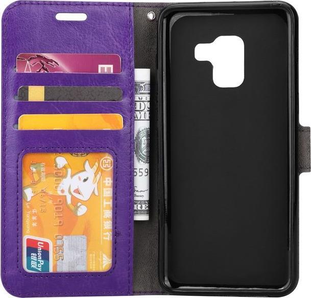 Produktbild MU Classic Crazy Horse Leder Bookcover Hülle (Samsung Galaxy A8 (2018))