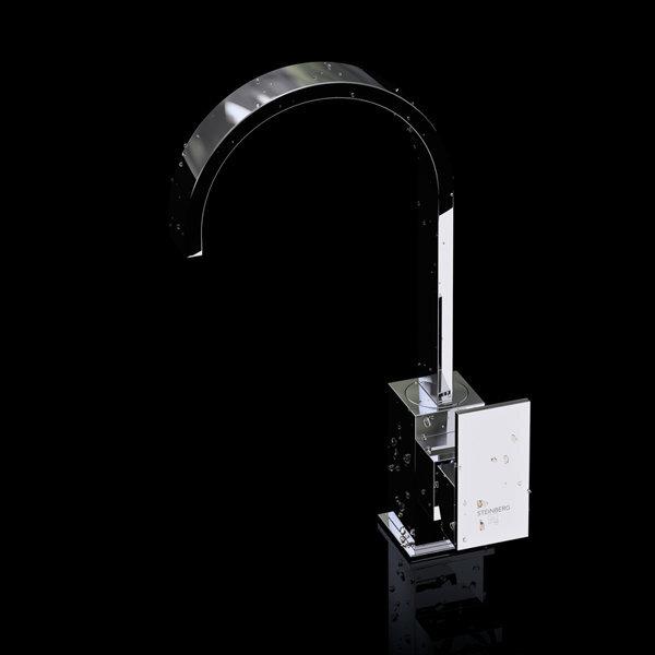 Actual product image Steinberg 135 series kitchen faucet, swivel, with drain set, 150mm projection, 1351501