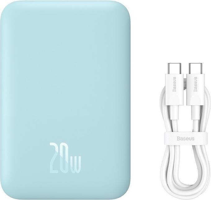 Image du produit Baseus Powerbank mini 6000 mAh 20W (blue) (6000 mAh, 20 W, 20 Wh)