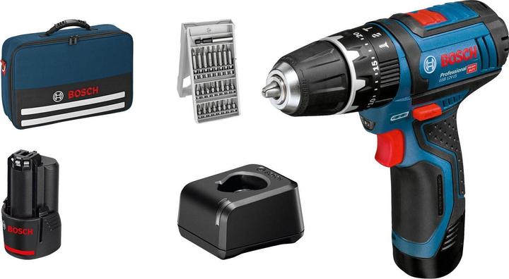 Ladegerät GAL 12V-20 Prof, 2x Akku GBA 12V 2.0Ah (1 600 Z00 02X)