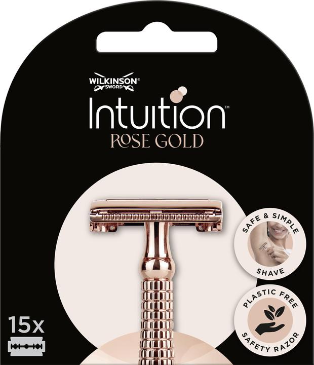 Wilkinson Intuition Double Edge Rose Gold replacement razor blades (Blades) 15 pcs (15 x)