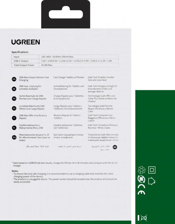 Image du produit Ugreen Nexode Mini (20 W)