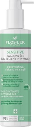 Immagine prodotto Floslek Gel per l'igiene intima Sensitive Mild per pelli sensibili e soggette ad allergie 225Ml (225 ml, Gel intimo)