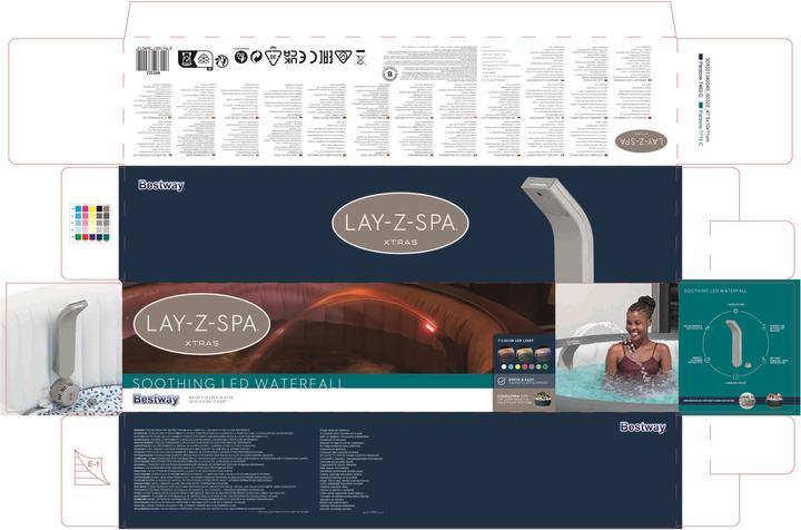Actual product image Bestway LAY-Z-SPA Xtras LED-Wasserfall