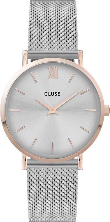 Actual product image Cluse Minuit Mesh Rosé (Analogue wristwatch, 33 mm)