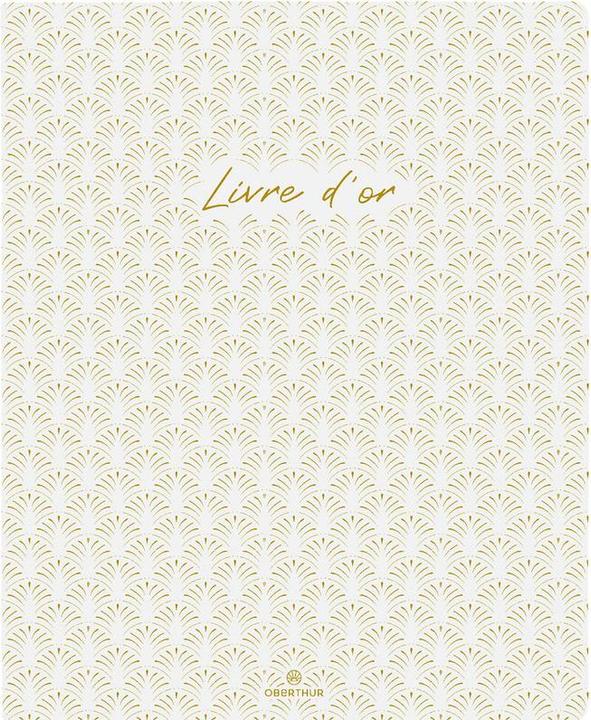 Image du produit Oberthur Livre D'Or Carnet Versailles Blanc Format Portrait 22X27- 200 Pages - Souple - Uni