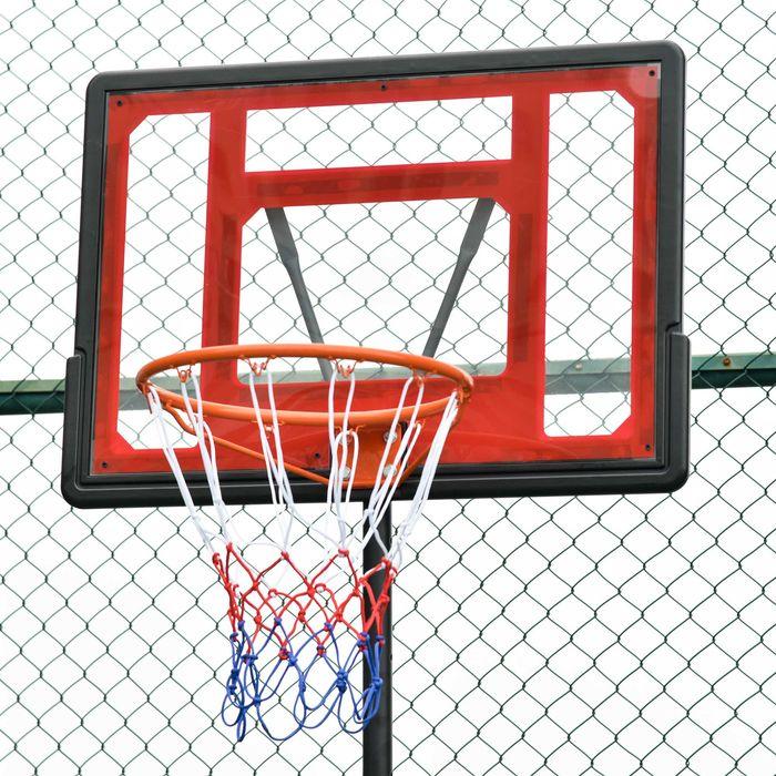 Actual product image Swisshandel24 Basketballständer Outdoor mit Rollen, 160-210 cm höhenverstellbar Basketballkorb
