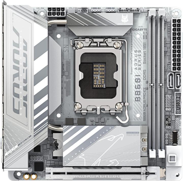 Gigabyte B860I AORUS PRO ICE (LGA 1851, Intel B860, Mini-ITX)