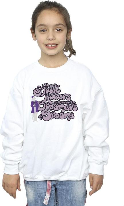 Produktbild Willy Wonka & the Chocolate Factory Dreamers Text Sweatshirt Mädchen (152, 158)