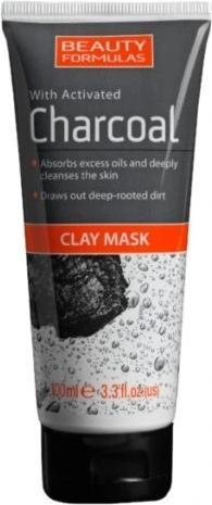 Produktbild Beauty Formulas Charcoal Clay Mask Cleansing Clay Mask With Active Carbon 100Ml (100 ml)