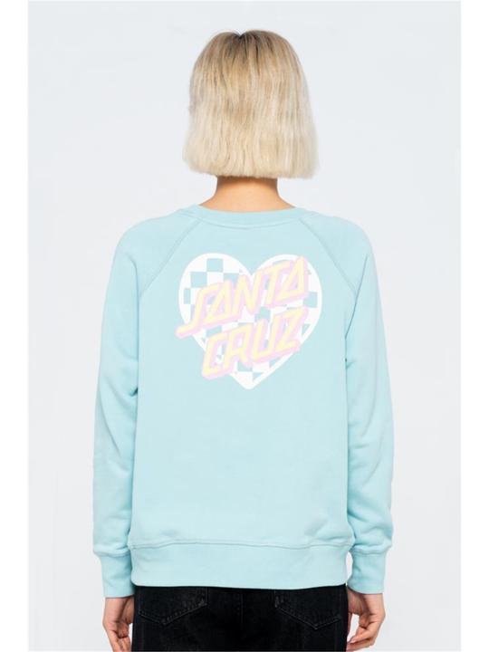 Actual product image Santa Cruz Heart Dot Check Crew (8)