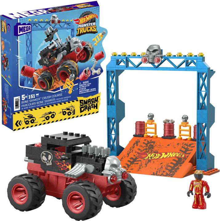 Hot Wheels Monster Trucks Bone Shaker Crash Set
