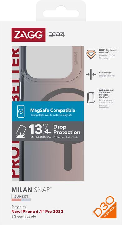 Produktbild Zagg Gear4 Cases Milan Snap Apple (Apple iPhone 14 Pro)