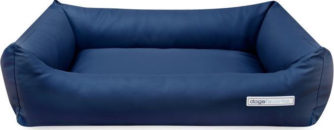 Actual product image DogsFavorite Dog bed imitation leather navy, size XL (Dog)