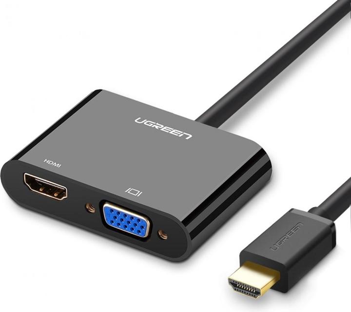 Immagine prodotto Ugreen Adattatore da HDMI a HDMI / VGA con audio (HDMI, 3 cm)