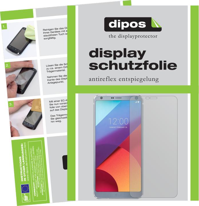 Dipos Displayschutzfolie Antireflex (2 Stück, LG G6)