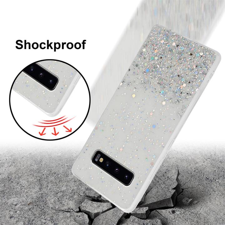 Actual product image Cadorabo TPU cover sparkling glitter (Samsung Galaxy S10)