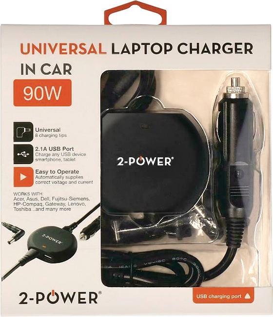Produktbild 2-Power Universal 90W Laptop In-Car Charger (90 W)