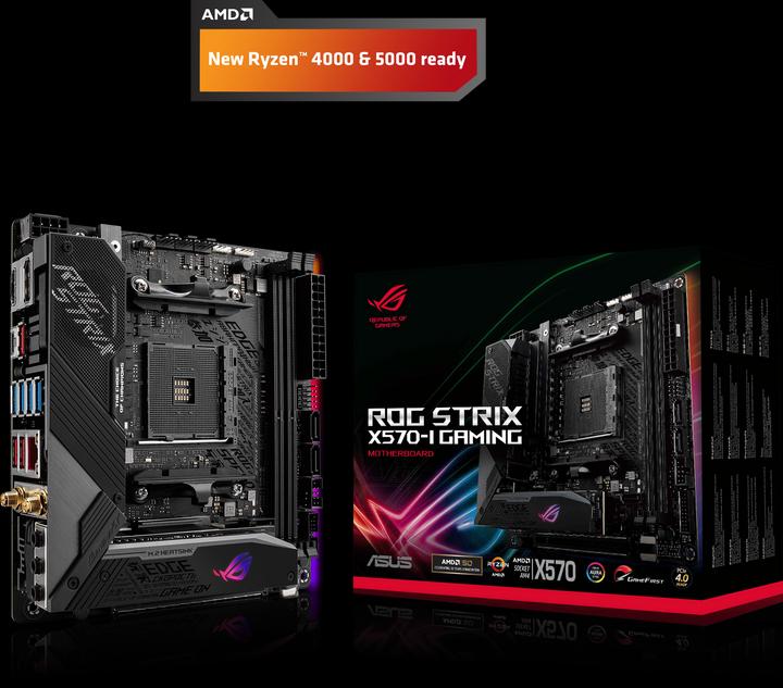 Productafbeelding ASUS ROG Strix X570-I Gaming (AM4, AMD X570, Mini-ITX)