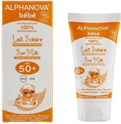 Image du produit Alphanova BB lait solaire bio SPF50+ lait (Lait solaire, SPF 50+, 50 ml, 50 g)