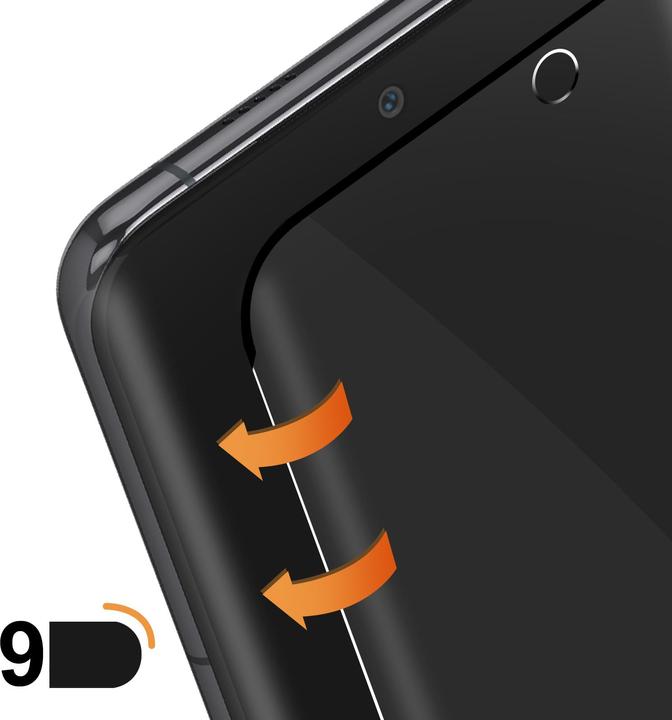 Actual product image Avizar Ceramic glass with black rim (1 Piece, Huawei P60 Pro)