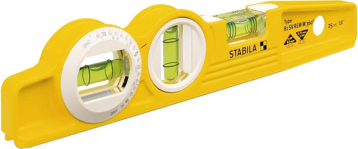 Produktbild Stabila Wasserwaage Type 81 SV REM W360 Torpedo (25 cm)
