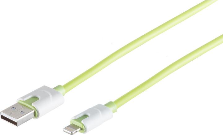Produktbild S-Conn 14-50012 2m USB A Lightning Grün Handykabel (2 m, USB 2.0)