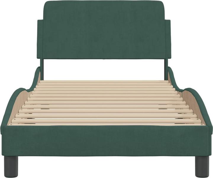 Actual product image VidaXL Bed frame with velvet headboard (90 x 200 cm)