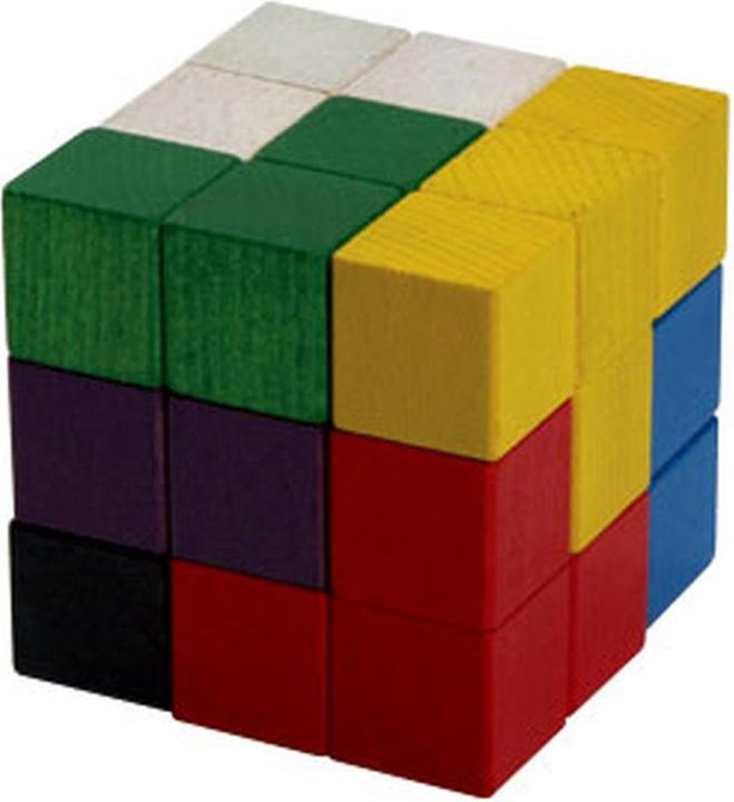 Actual product image Betzold Soma cube colorful